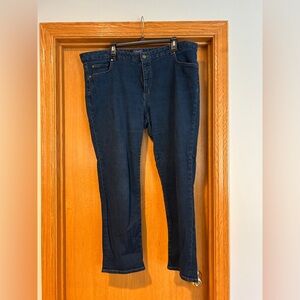 Womens Chaps Denim Madden Straight Blue Jeans.